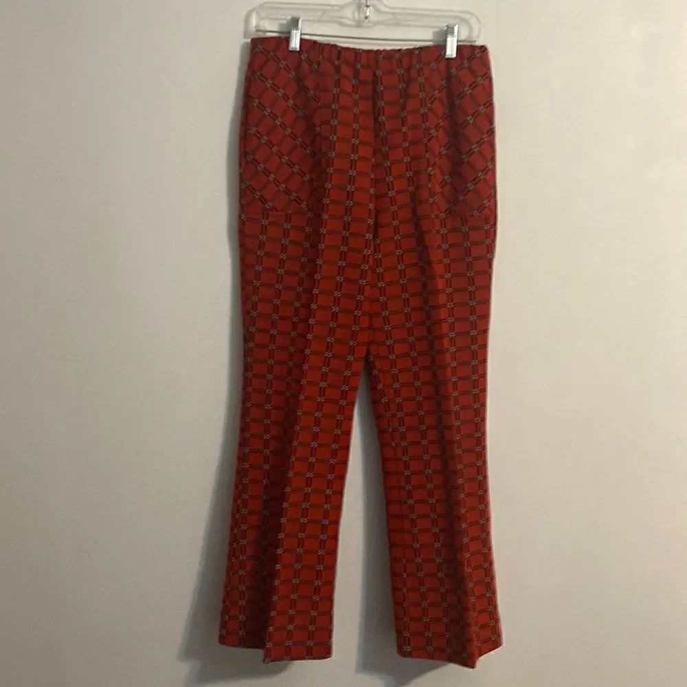 Bodin Knits Vintage Orange, Black pants, size 14